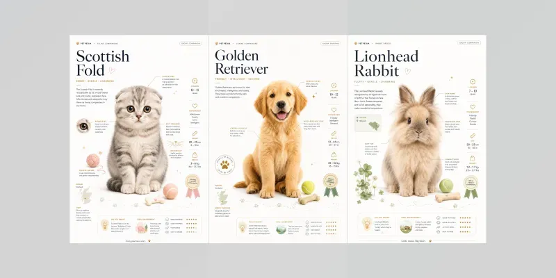 Cute Pet Breed Encyclopedias generated by undefined
