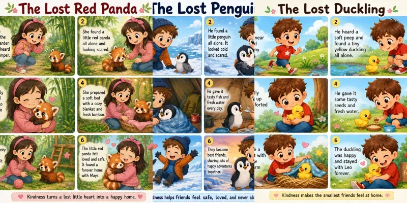 Cute Lost Animals Story Collections generated by undefined
