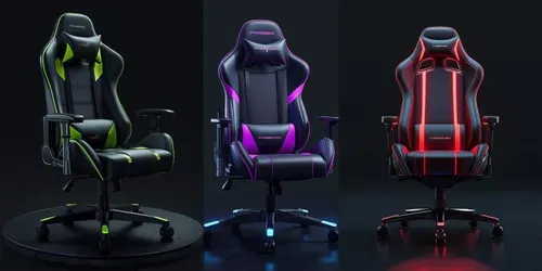 3D Cyberpunk Gaming Chairs generated by leonardo