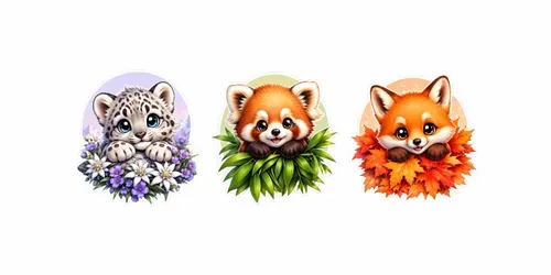 Cute Baby Animal Sticker Collections generated by chatgpt-image