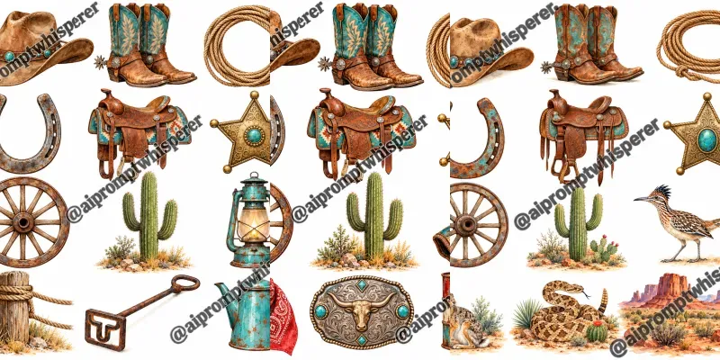 Free Country Western Clipart For Etsy