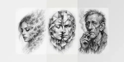 Graphite Surreal Portraits generated by chatgpt-image