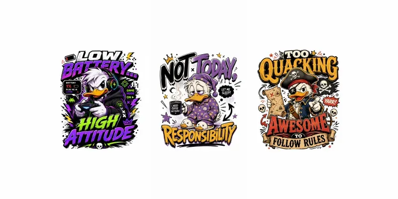 Funny Duck Tshirts generated by undefined