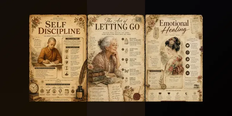 Vintage Selfhelp Posters generated by undefined