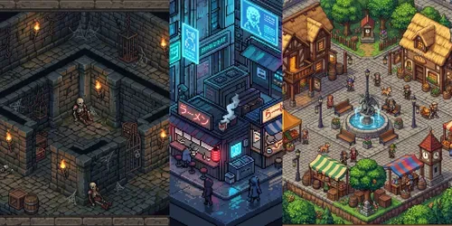 Retro Pixel Art Games generated by gemini-image