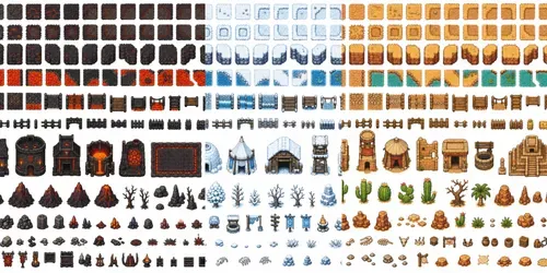 16bit RPG Terrain Tileset Generator generated by chatgpt-image