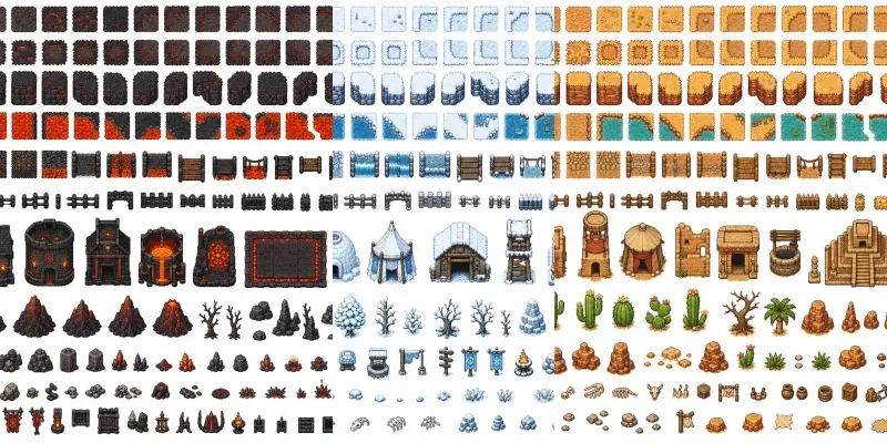 16bit RPG Terrain Tileset Generator generated by undefined