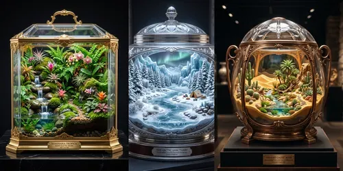 Luxury Botanical Glass Terrarium Creators generated by imagen