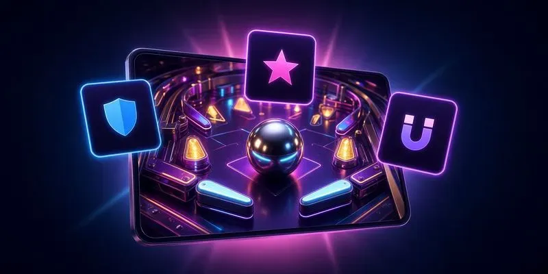 3D Neon Pinball Roguelite Game Builder