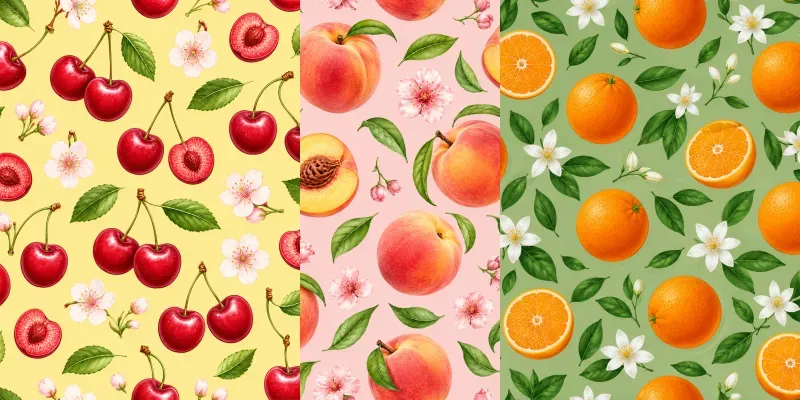 Fruit Market Seamless Patterns generated by undefined