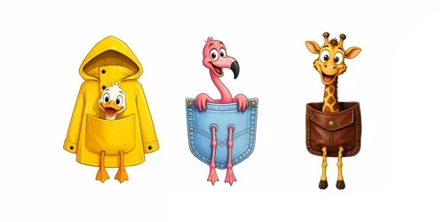 Pocket Animal Cartoon Characters generated by chatgpt-image