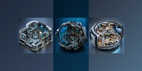 Futuristic Isometric Miniature Labs generated by chatgpt-image