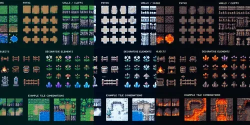 8bit RPG World Tileset Generator generated by chatgpt-image
