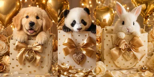 Golden Heart Gift Portraits generated by chatgpt-image