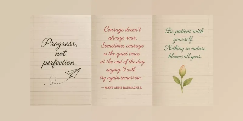 Elegant Handwritten Quotes On Notebooks generated by undefined