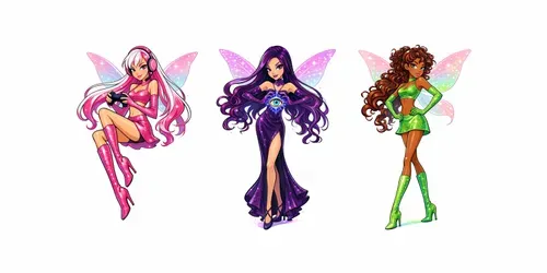 Winx Club Inspired Girl Characters generated by chatgpt-image