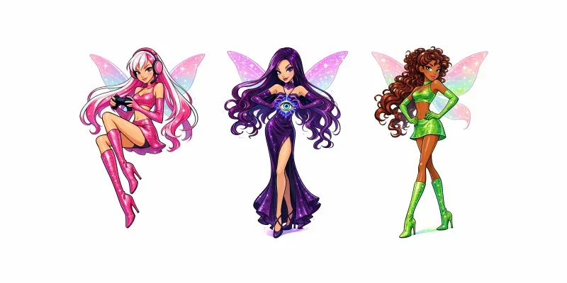 Winx Club Inspired Girl Characters generated by undefined