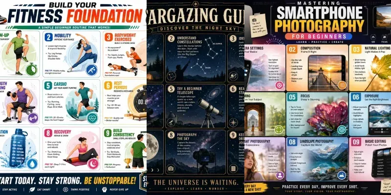 Beginner Guide Infographics generated by undefined