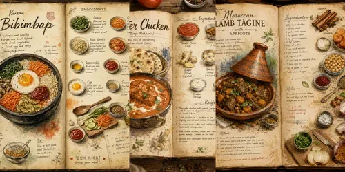 Vintage Cookbook Art generated by chatgpt-image