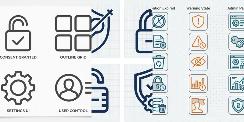 Privacy Status Icons generated by undefined