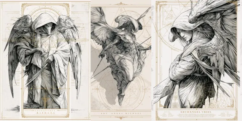 Angelic Tarot Cards generated by undefined