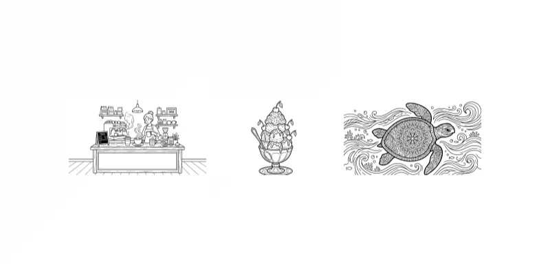 Premium KDP Coloring Book Page Generator generated by undefined