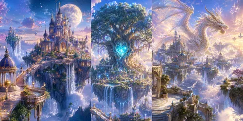 Enchanted Floating Kingdoms generated by chatgpt-image
