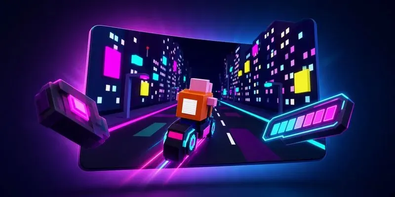 3D Voxel Arcade Game Builder