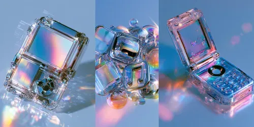 Y2k Frutiger Aero 3D Object Packs generated by midjourney