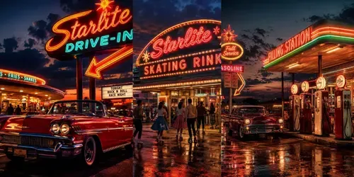 Neon Nightlife Sign Collections generated by chatgpt-image