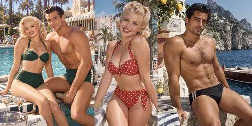Cinematic Vintage Swimsuit Photography generated by chatgpt-image