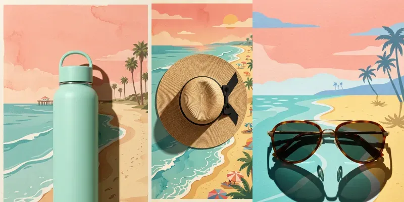 Vintage American Ocean Product Art generated by undefined