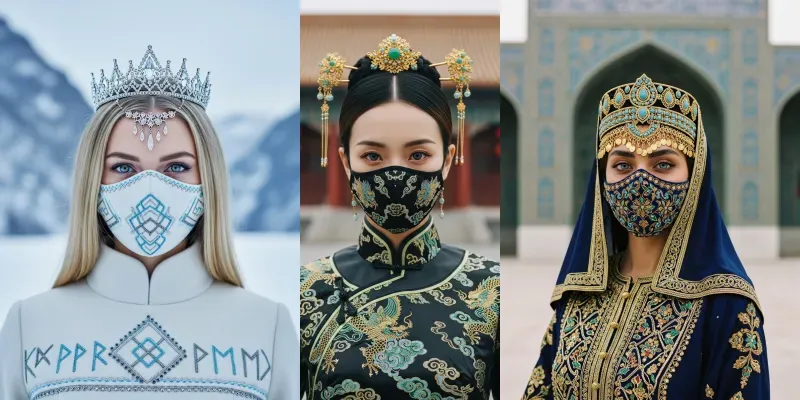 Cinematic Cultural Vogue Portrait Series generated by undefined