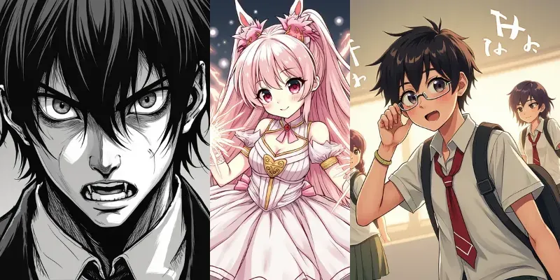 Mangaanime Characters Comic Panels Generator generated by undefined