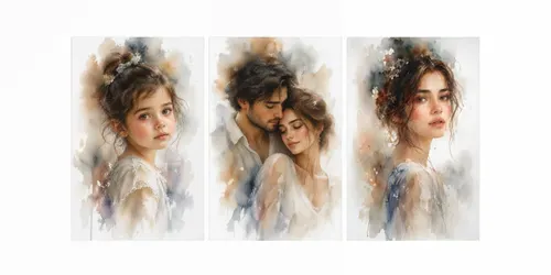 Fine Art Watercolor Portrait Creators generated by chatgpt-image