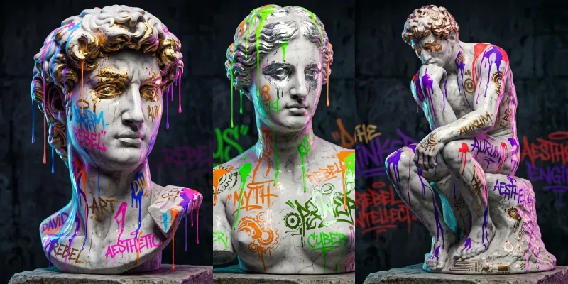 Combo Luxury Vandalism Classical Icons generated by undefined