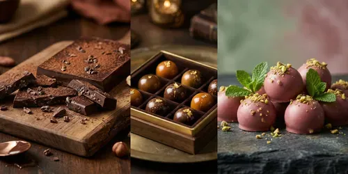 Artisan Chocolate Luxury Confections generated by gemini-image