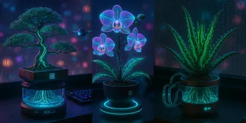 Cyberpunk Houseplants generated by chatgpt-image