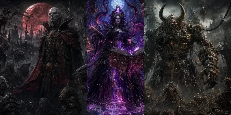 Dark Fantasy Monster Realms Art generated by undefined