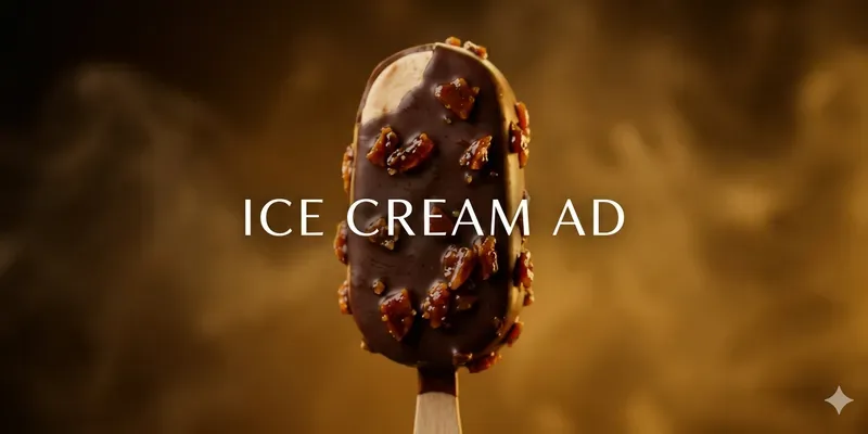 Luxury Ice Cream Ad Generator generated by undefined