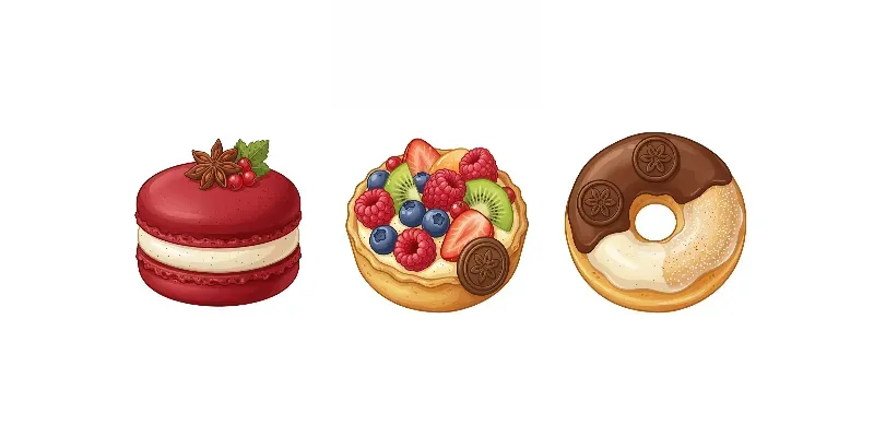 Artisan Pastry Clip Art Svg Packs generated by undefined