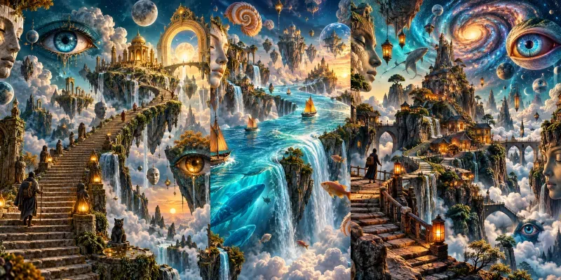 Surreal Cosmic Dreamscapes