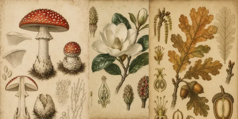 Vintage Botanical Anatomy Illustrations generated by undefined