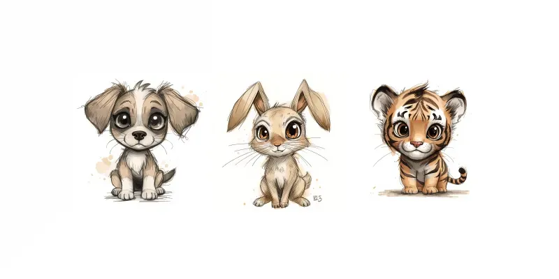 Muted Earthtone Artisan Sketches generated by undefined