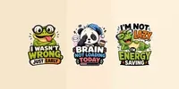 Funny Cartoon Quote Tshirt Design Packs chatgpt-image prompt mini thumbnail
