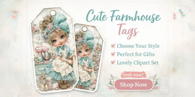 Whimsical Farmhouse Product Tags generated by undefined