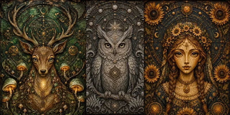 Folk Art Print Digital Asset Creators generated by undefined