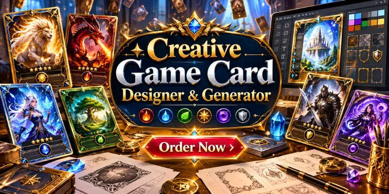 Creative Game Cards Designer Generator