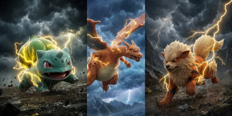 Dynamic Electric Anime 3D Renders generated by undefined