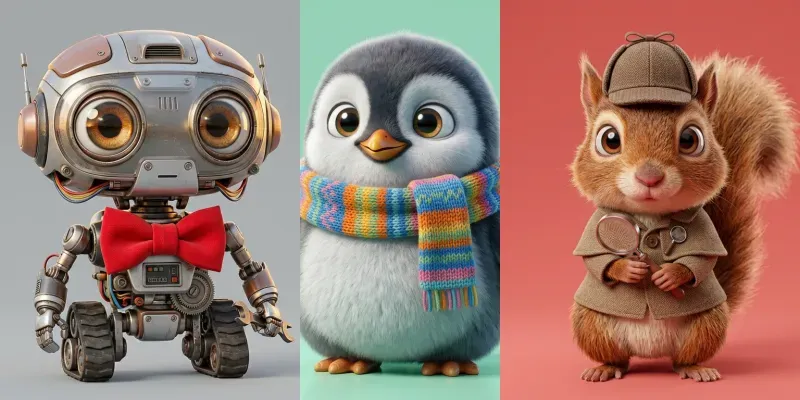Ultrarealistic 3D Pixarstyle Characters generated by undefined